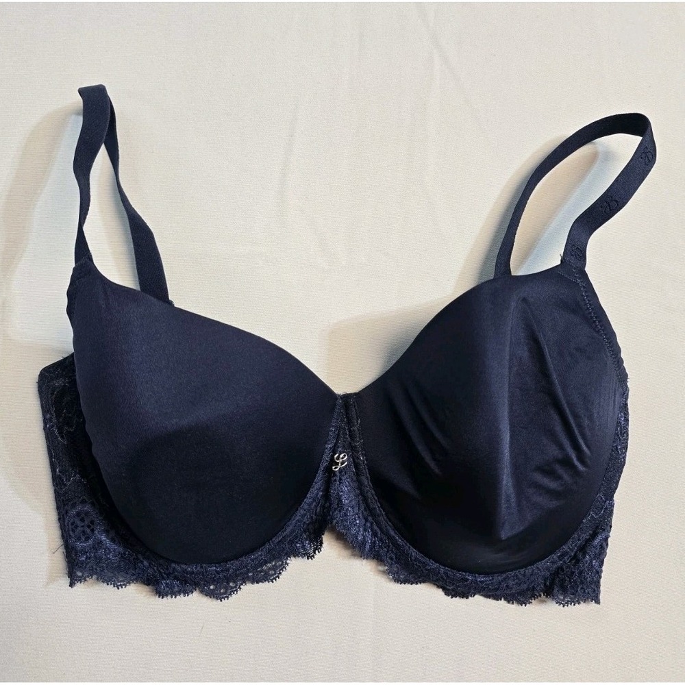 Leilieve By Manicardi  Bra Padded  34 E Underwire Blue Lace